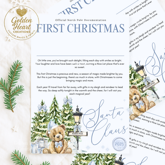 Santa Letters - Blue Bear