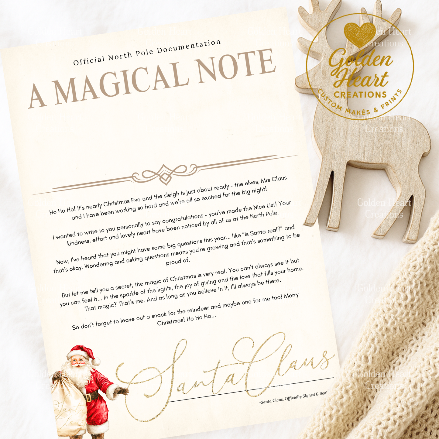 Traditional Santa Letter