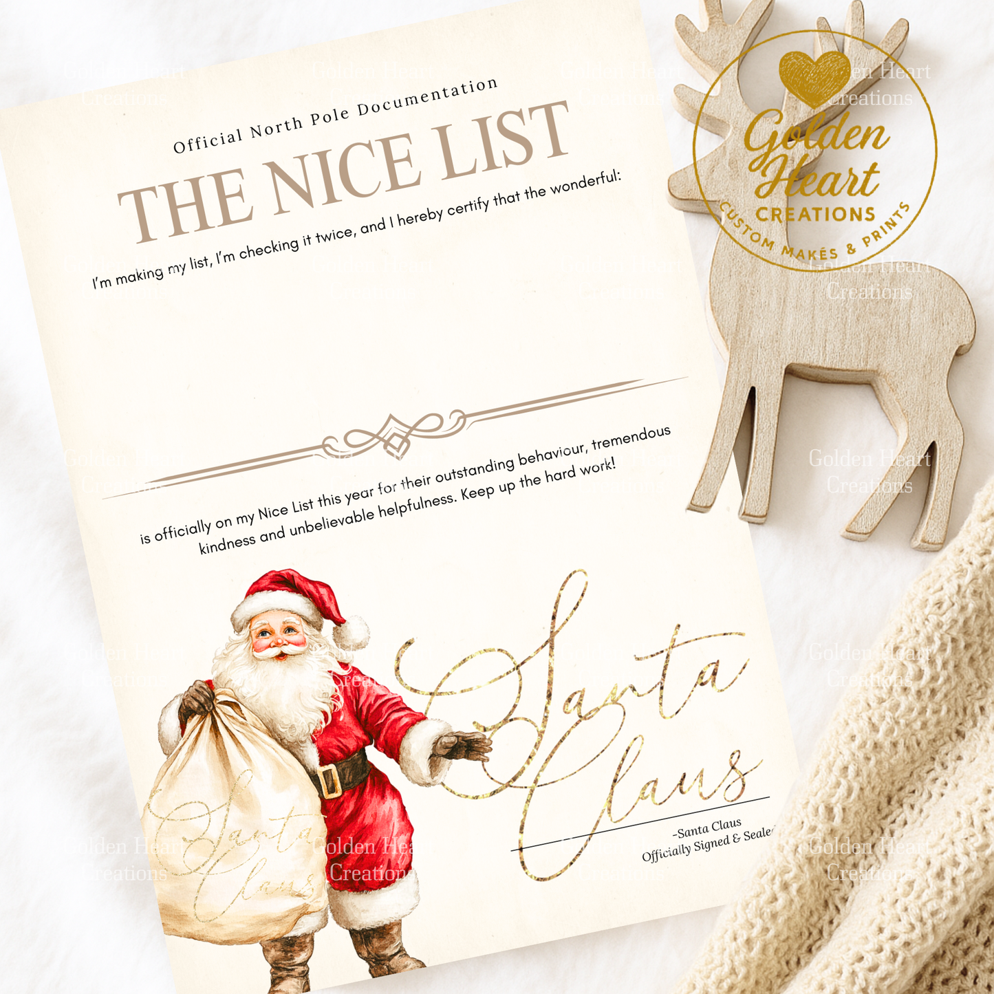 Traditional Santa Letter