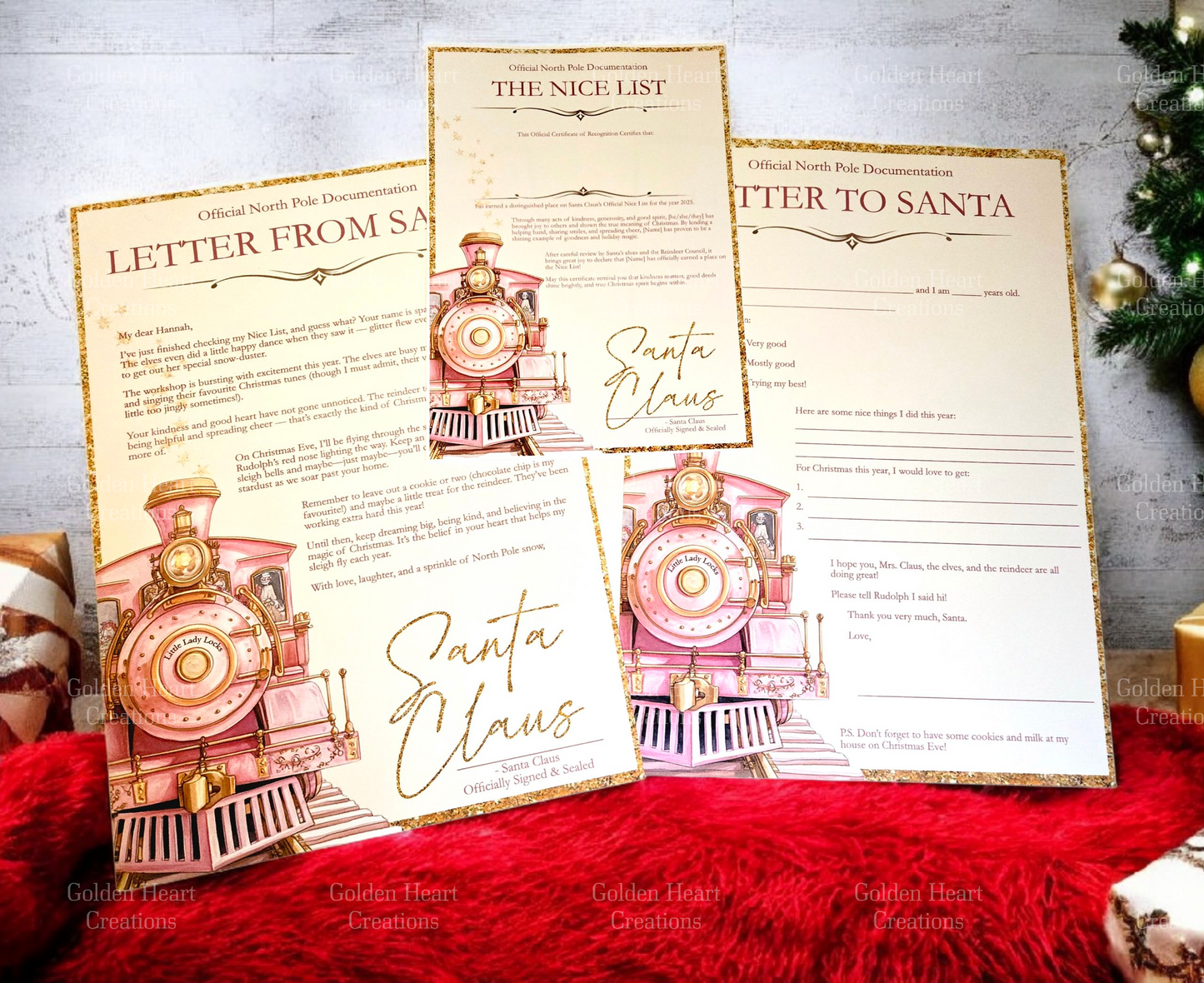 Magical North Pole Santa Bundle (Pink) - Supporting Little Lady Locks