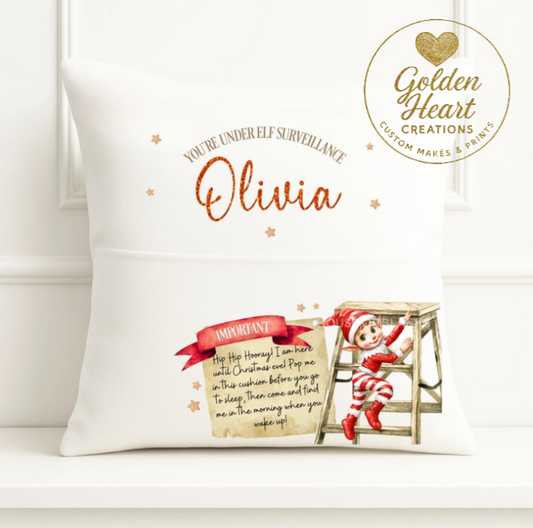 Elf Surveillance Cushion