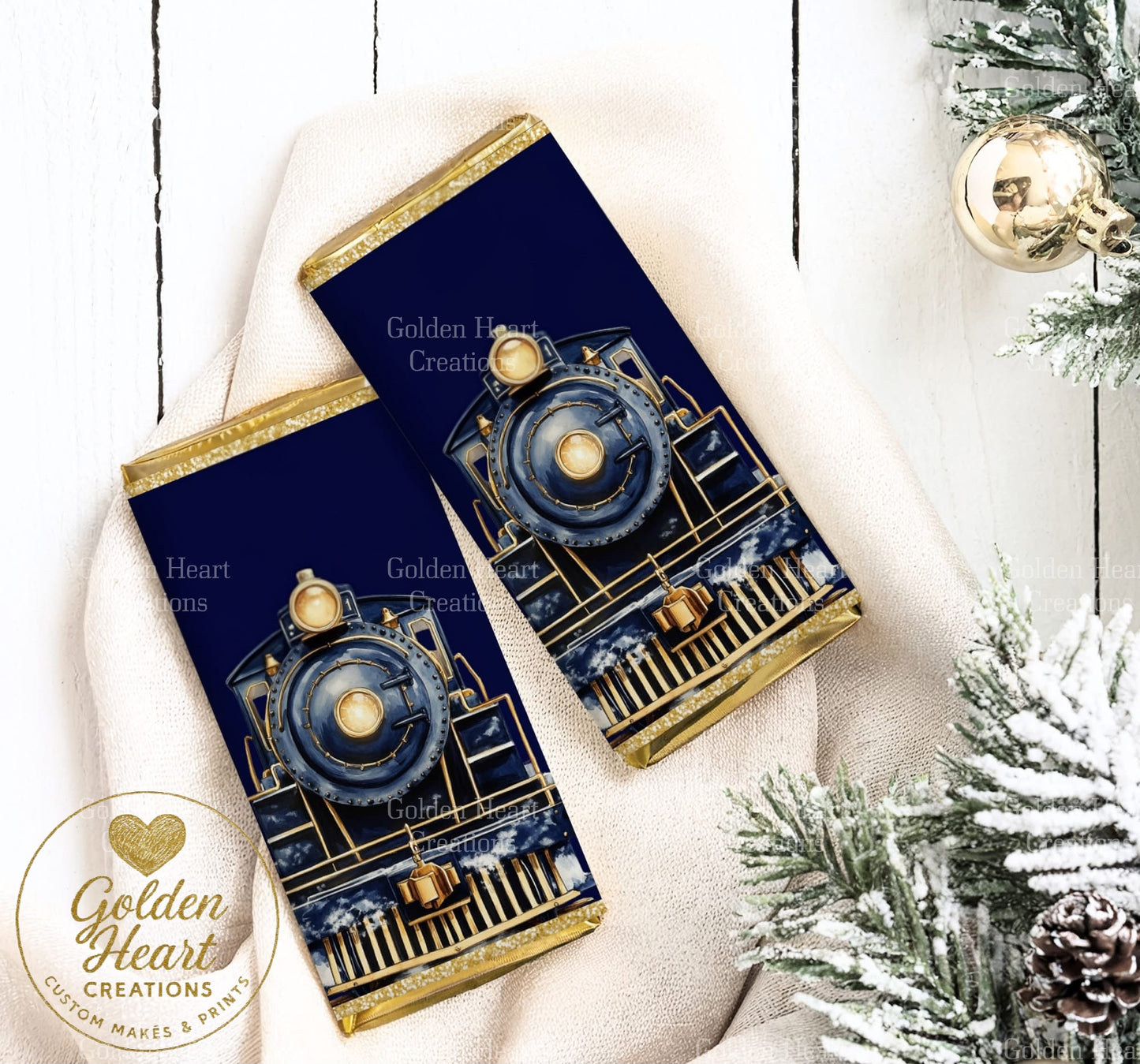 Magical Vintage Train Chocolate Wrappers - Supporting Little Lady Locks