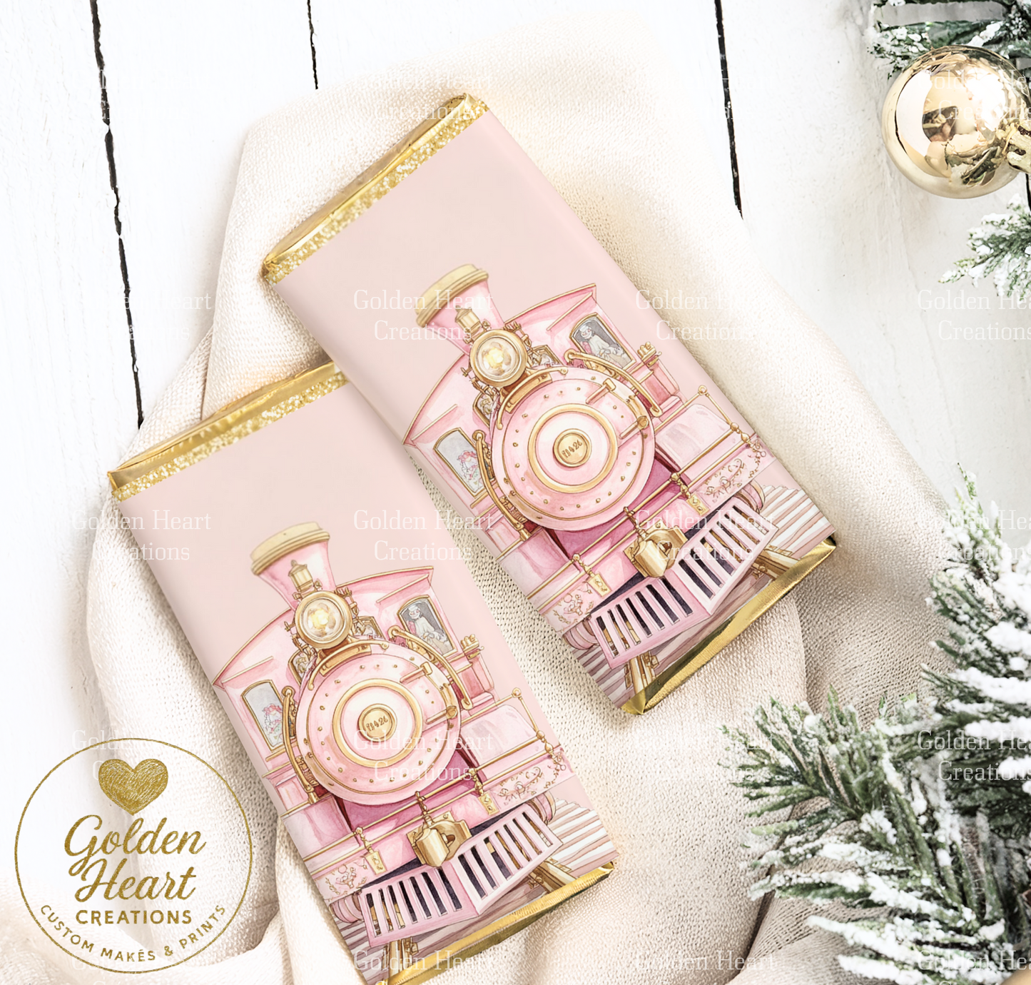 Magical Vintage Train Chocolate Wrappers - Supporting Little Lady Locks