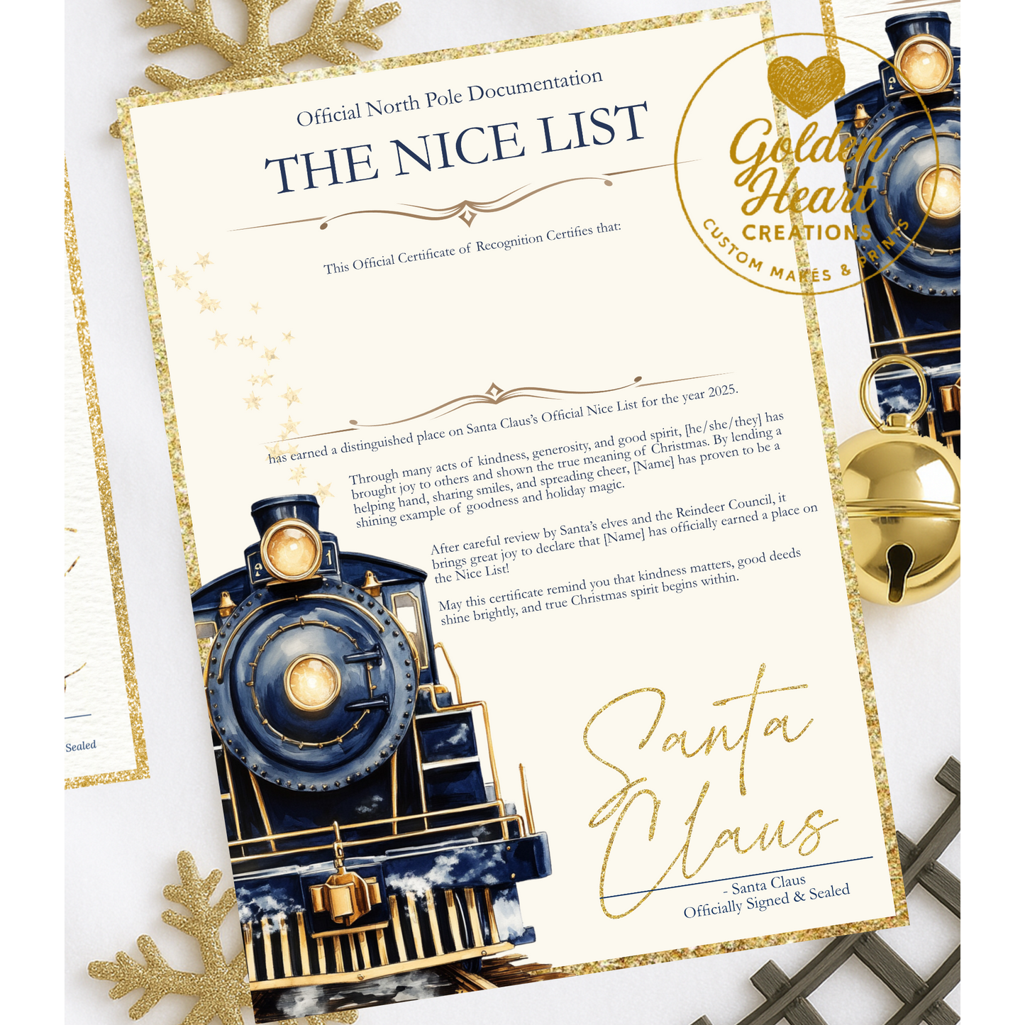 Magical North Pole Santa Bundle (Blue) - Supporting Little Lady Locks