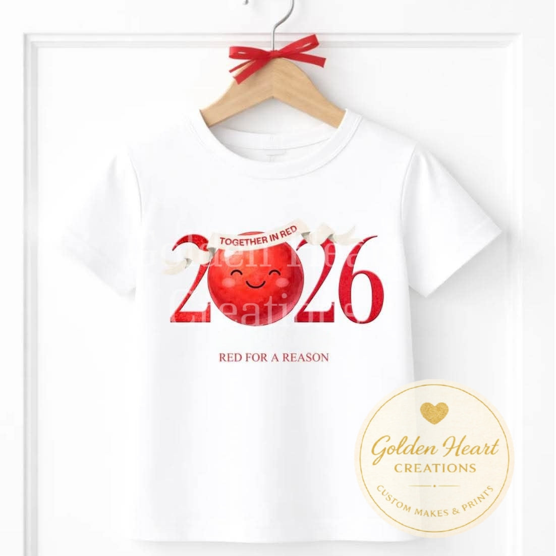 Red For A Reason 2026 T‑Shirt (Ready Made)